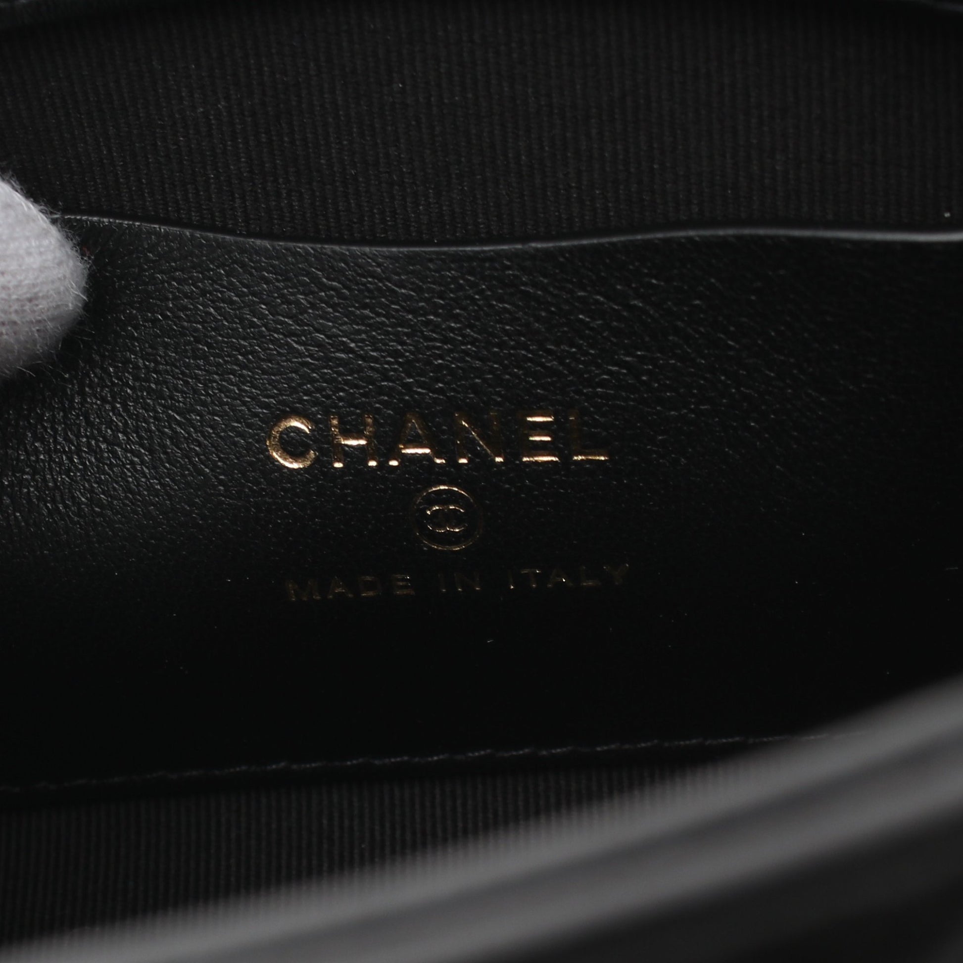 マトラッセ チェーンショルダーバッグ ラムスキン ブラック ゴールド金具 シャネル バッグ CHANEL
