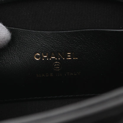 マトラッセ チェーンショルダーバッグ ラムスキン ブラック ゴールド金具 シャネル バッグ CHANEL