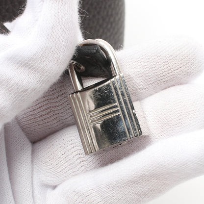 ピコタンロックPM ハンドバッグ トリヨンクレマンス ダークブラウン シルバー金具 Z刻印 エルメス バッグ HERMES