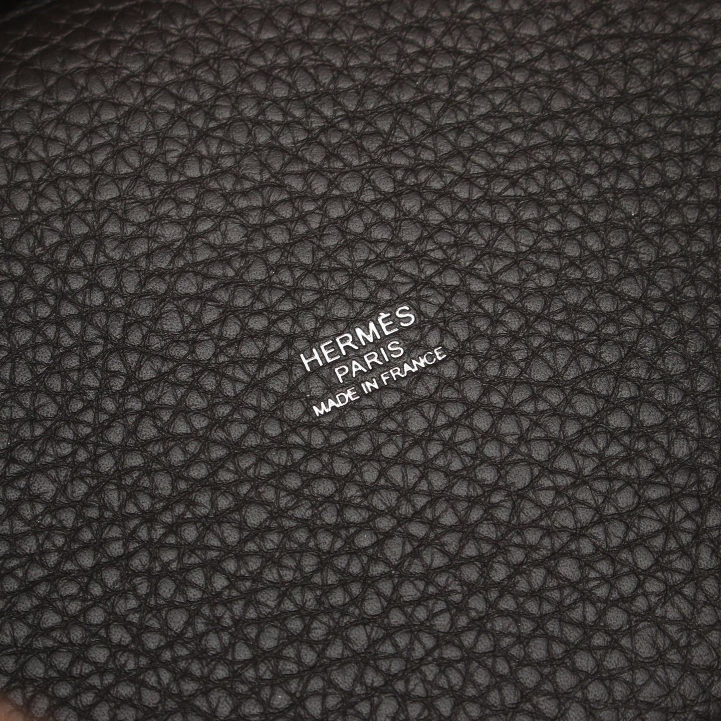 ピコタンロックPM ハンドバッグ トリヨンクレマンス ダークブラウン シルバー金具 Z刻印 エルメス バッグ HERMES