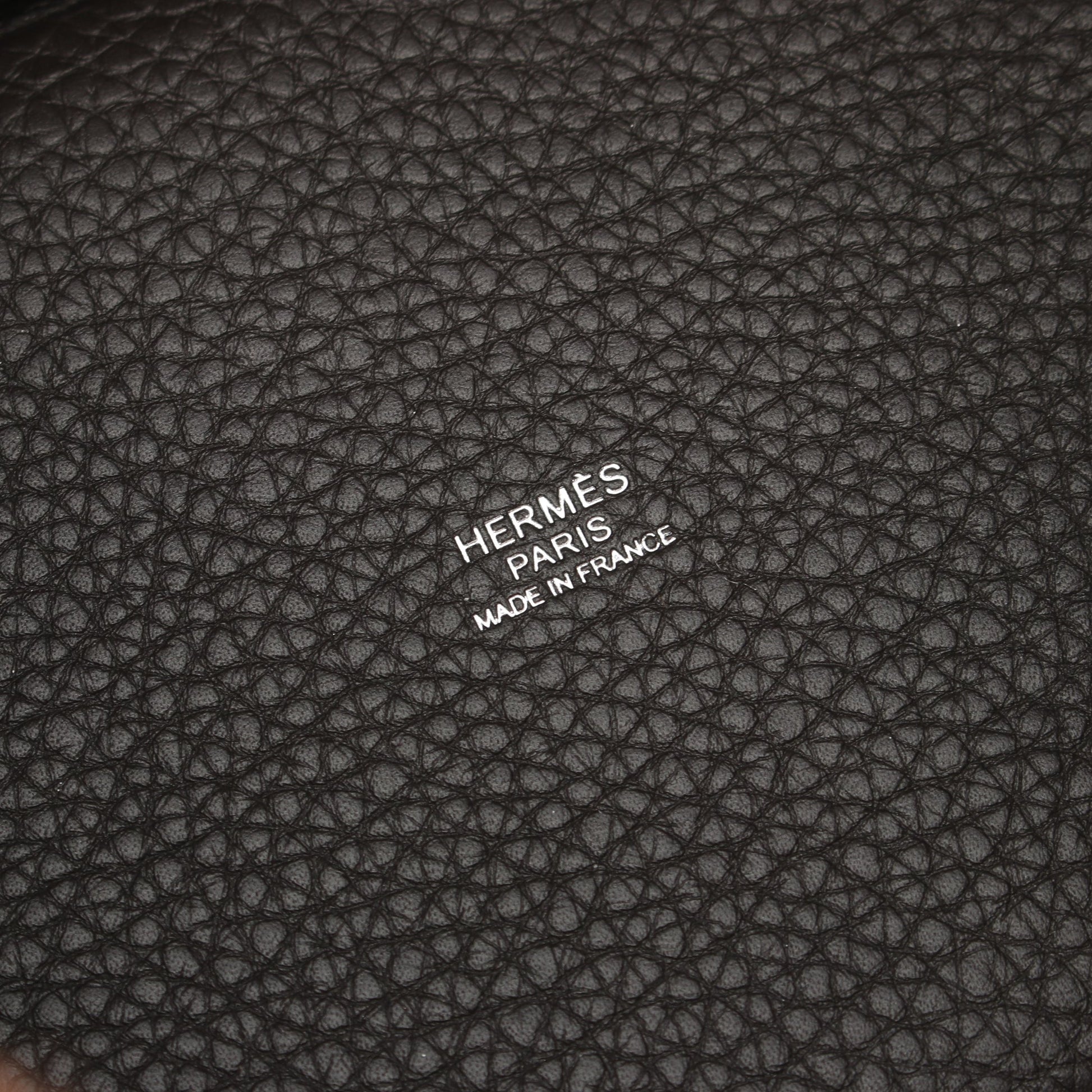 ピコタンロックPM ハンドバッグ トリヨンクレマンス ダークブラウン シルバー金具 Z刻印 エルメス バッグ HERMES