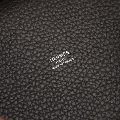 ピコタンロックPM ハンドバッグ トリヨンクレマンス ダークブラウン シルバー金具 Z刻印 エルメス バッグ HERMES