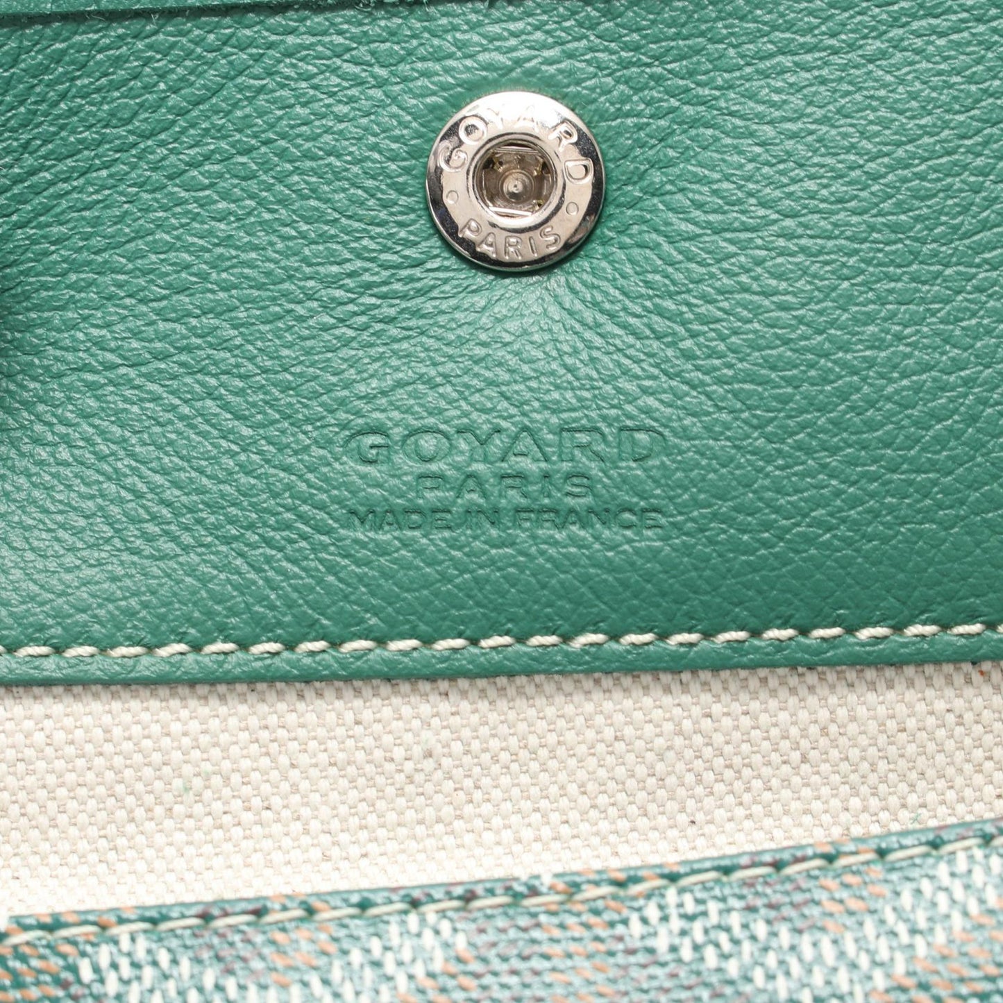 サンルイGM ショルダーバッグ トートバッグ コーティングキャンバス レザー グリーン マルチカラー ゴヤール バッグ GOYARD