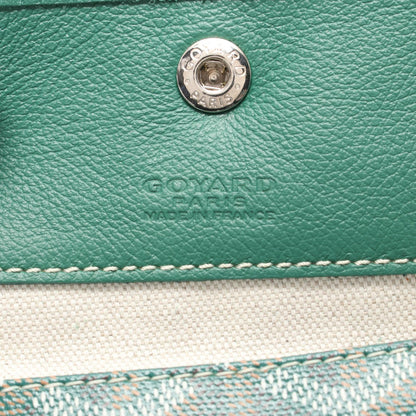 サンルイGM ショルダーバッグ トートバッグ コーティングキャンバス レザー グリーン マルチカラー ゴヤール バッグ GOYARD