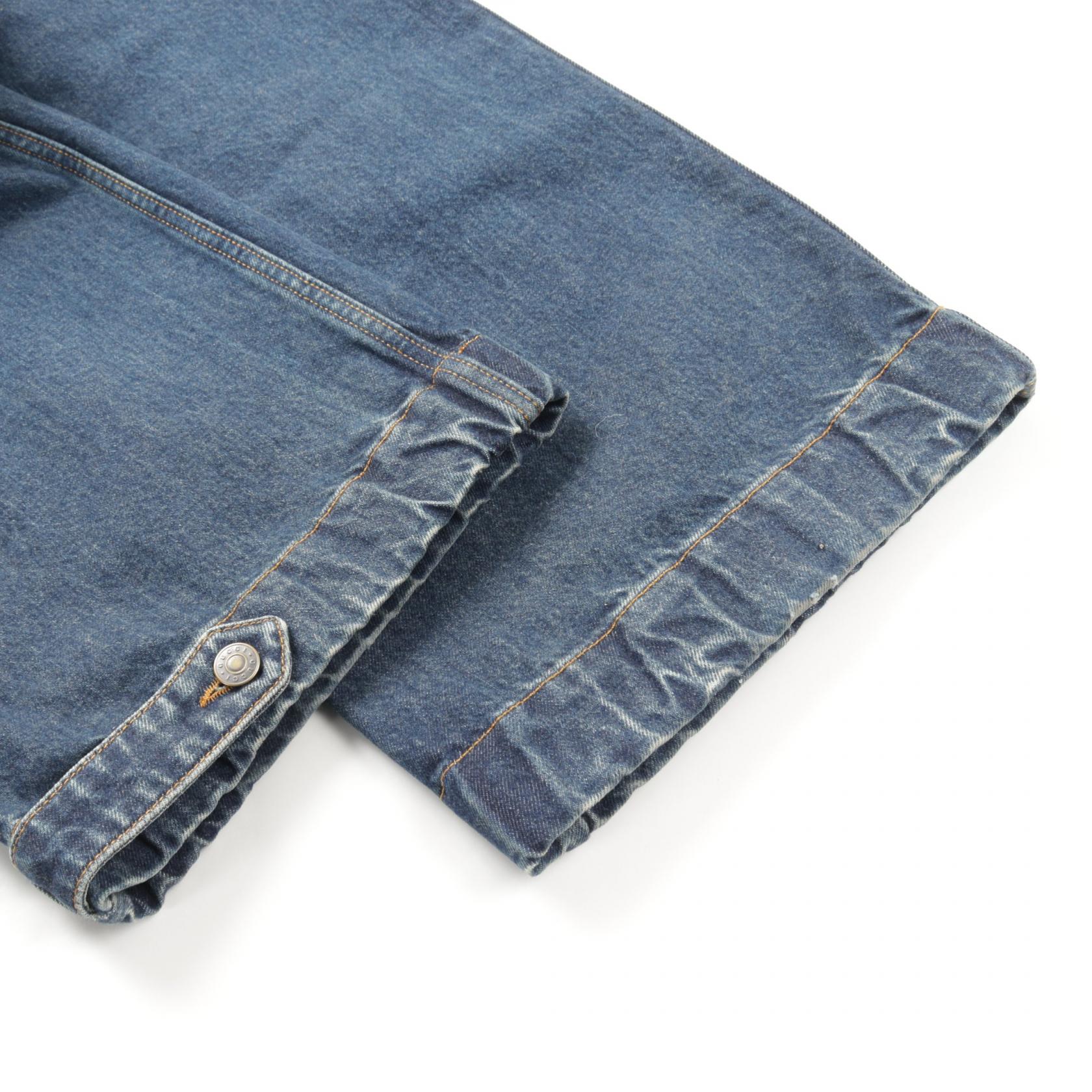 デニムパンツ ワイドパンツ コットン インディゴブルー 24SS グッチ