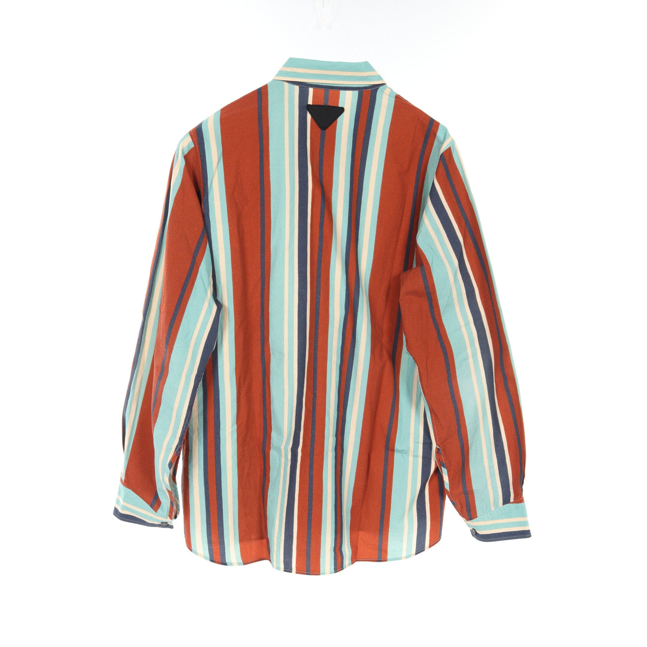 【即日発送】 PRADAストライプ ドット オープンカラーシャツ 即日発送 PRADAストライプ ドット オープンカラーシャツ