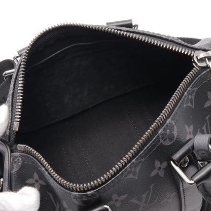 キーポル バンドリエール 25 モノグラムエクリプス ハンドバッグ PVC レザー ブラック グレー ルイヴィトン バッグ LOUIS VUITTON