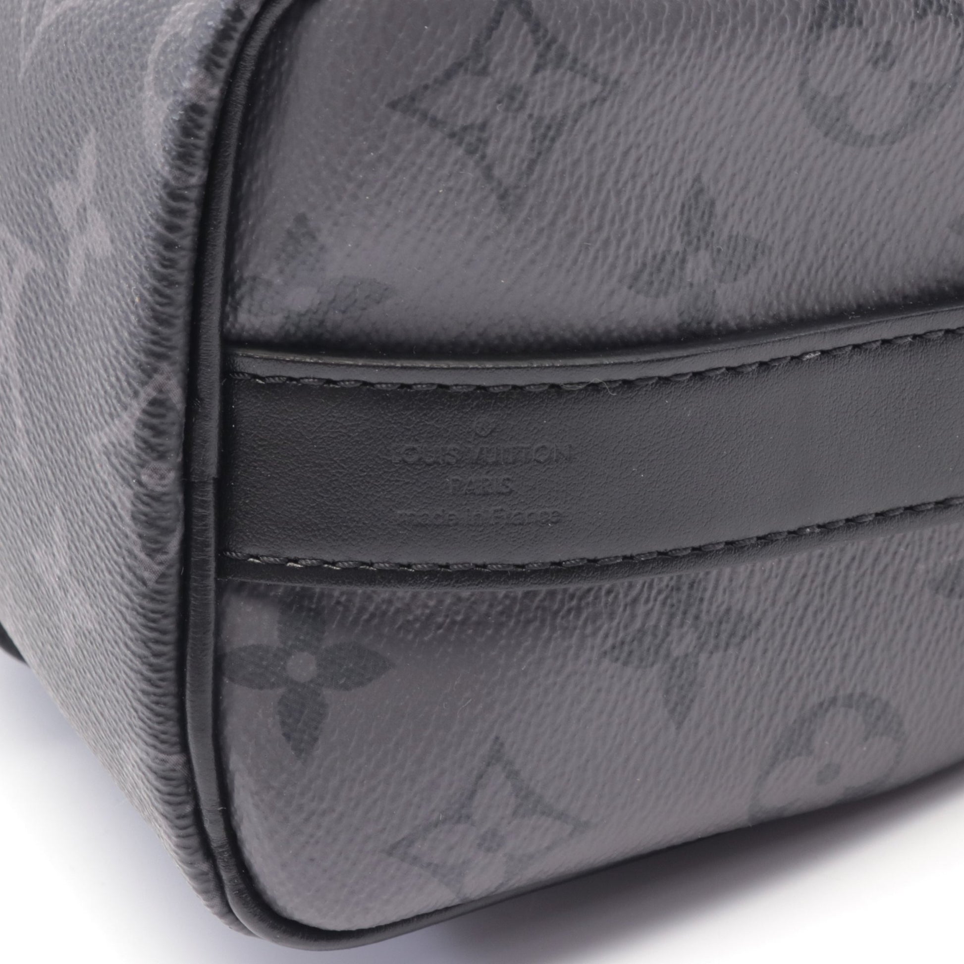 キーポル バンドリエール 25 モノグラムエクリプス ハンドバッグ PVC レザー ブラック グレー ルイヴィトン バッグ LOUIS VUITTON