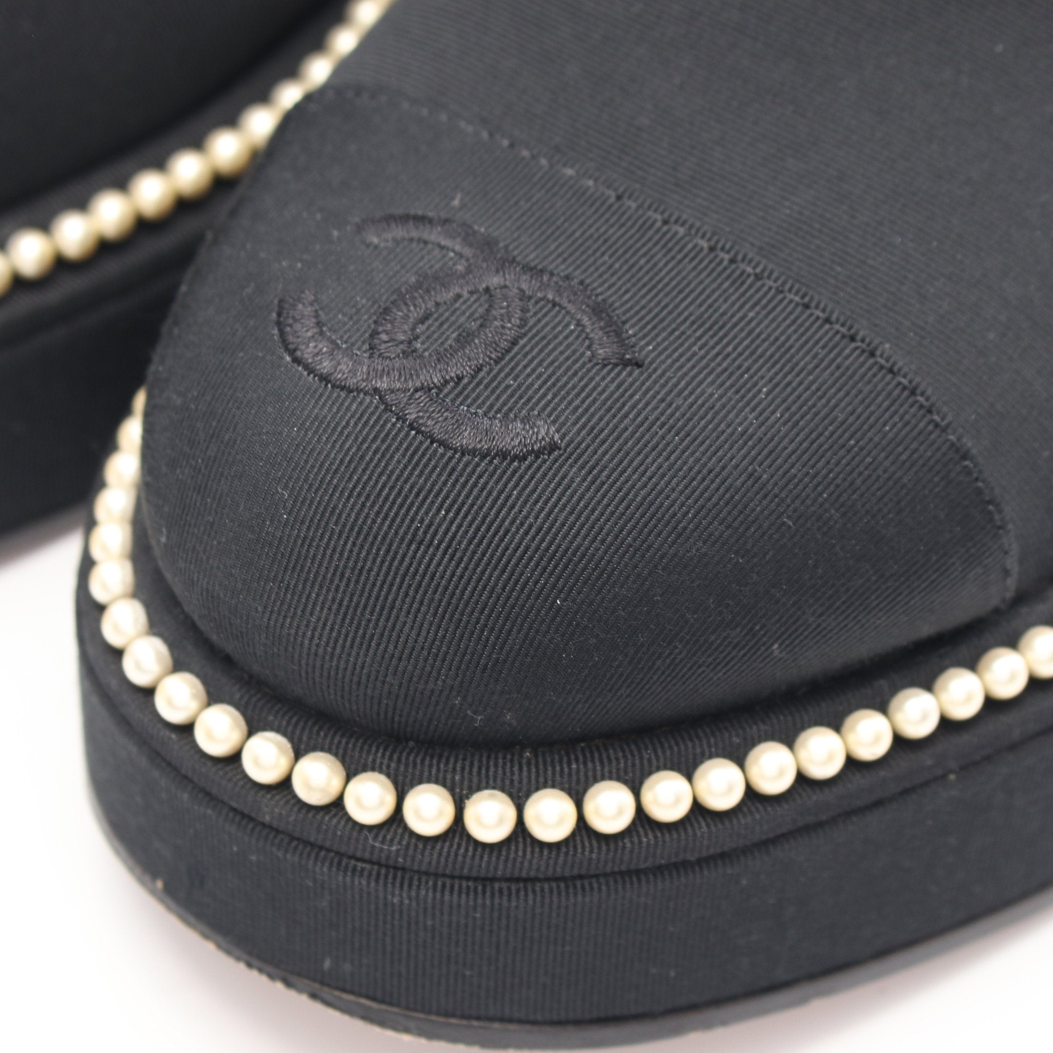 ココマーク レースアップ ショート ブーツ ファブリック ブラック