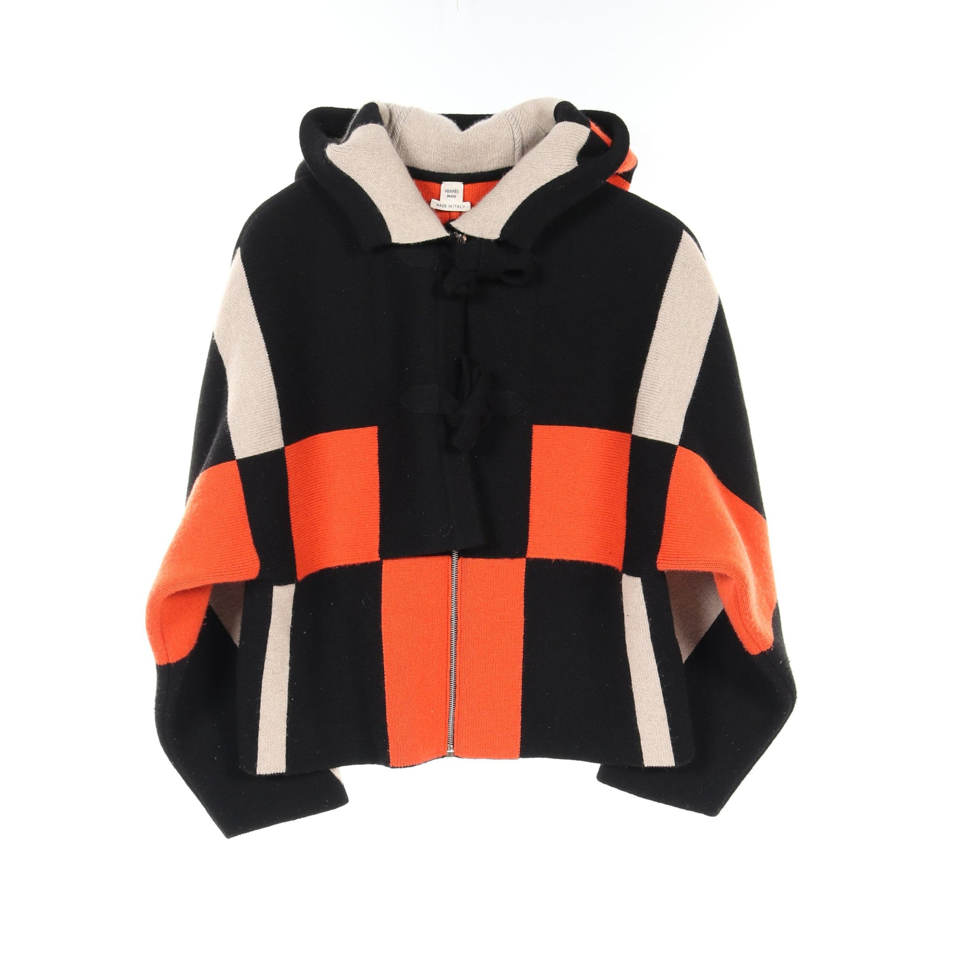 ニットパーカー カーディガン ジャケット カシミヤ ブラック オレンジ ベージュ エルメス アウター HERMES