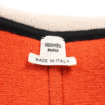 ニットパーカー カーディガン ジャケット カシミヤ ブラック オレンジ ベージュ エルメス アウター HERMES