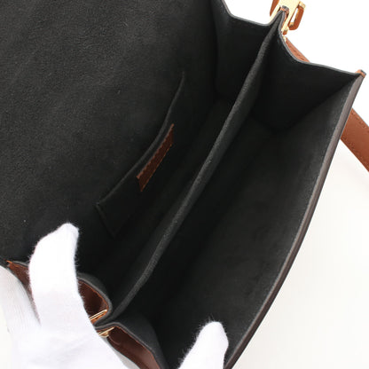 ドーフィーヌ MINI モノグラムリバース ショルダーバッグ PVC レザー ブラウン ベージュ ルイヴィトン バッグ LOUIS VUITTON