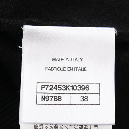 ココマーク デイジー セーター ニット クルーネック カシミヤ ブラック ホワイト 22P シャネル トップス CHANEL