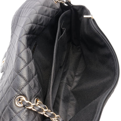 ジャンボマトラッセ チェーンショルダーバッグ レザー ブラック ゴールド金具 シャネル バッグ CHANEL