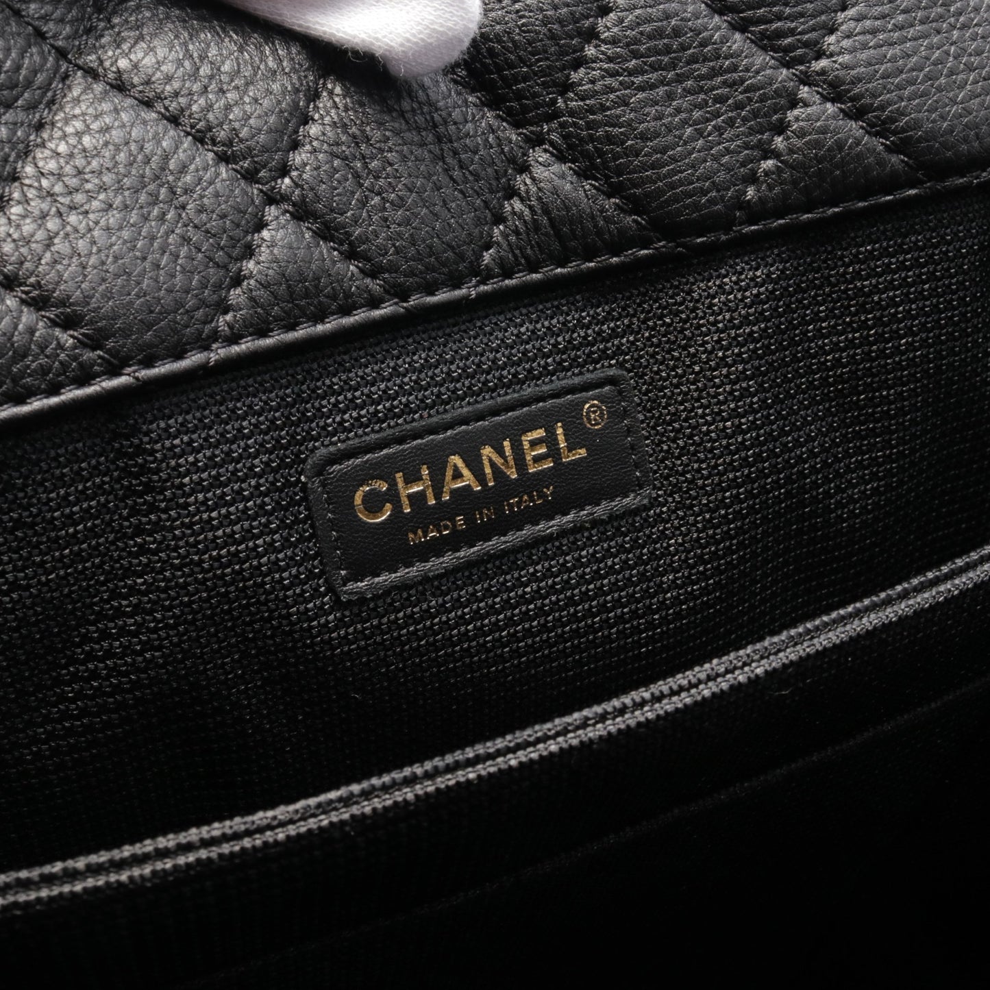 ジャンボマトラッセ チェーンショルダーバッグ レザー ブラック ゴールド金具 シャネル バッグ CHANEL