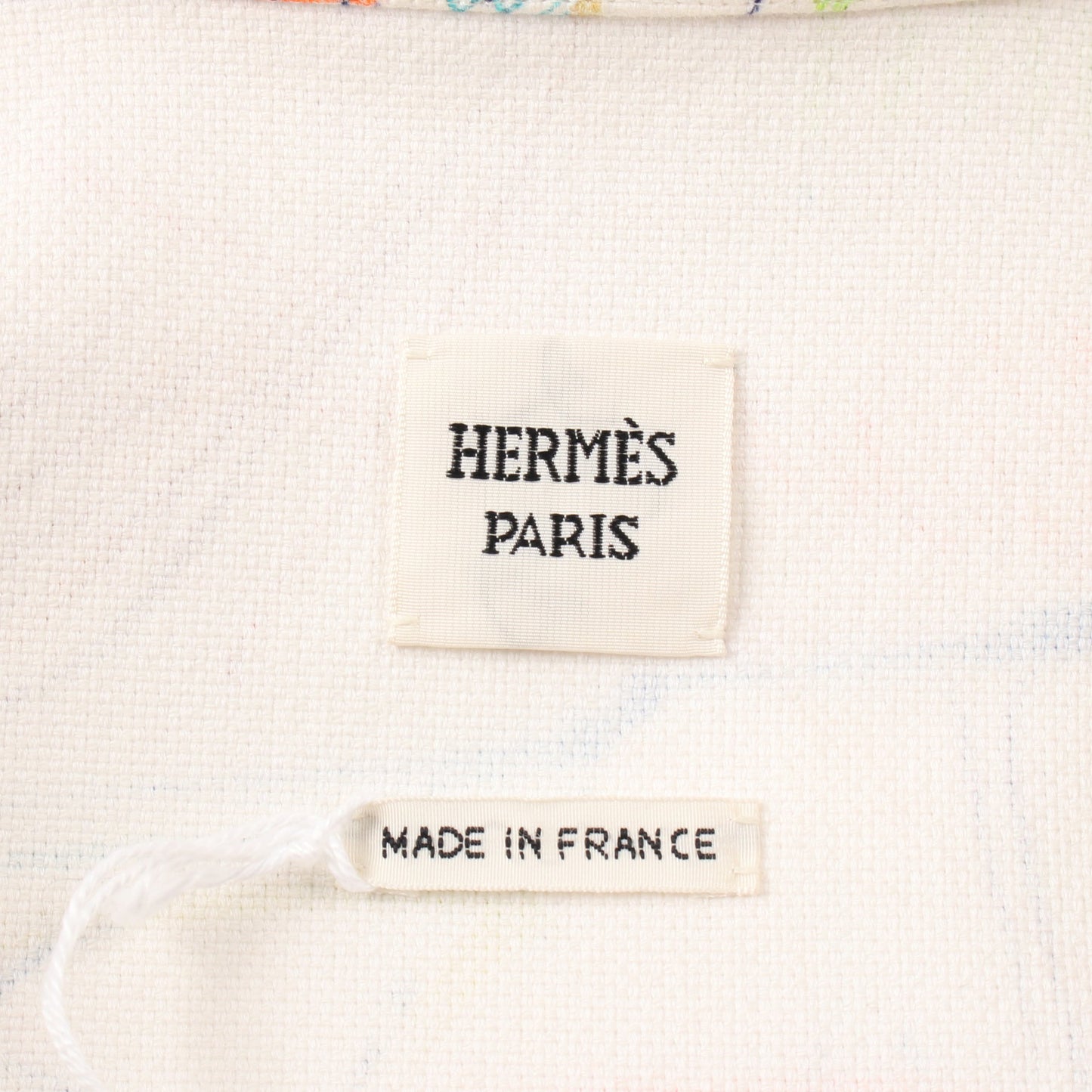 シュヴァロスコープ デニムジャケット コットン ホワイト マルチカラー エルメス アウター HERMES