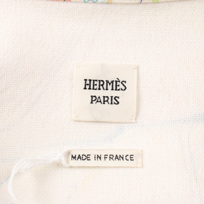 シュヴァロスコープ デニムジャケット コットン ホワイト マルチカラー エルメス アウター HERMES