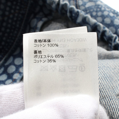 LV × YK オールオーバーパンプキンドット ジップアップ デニムジャケット コットン ブルー 草間彌生 23AW ルイヴィトン アウター LOUIS VUITTON
