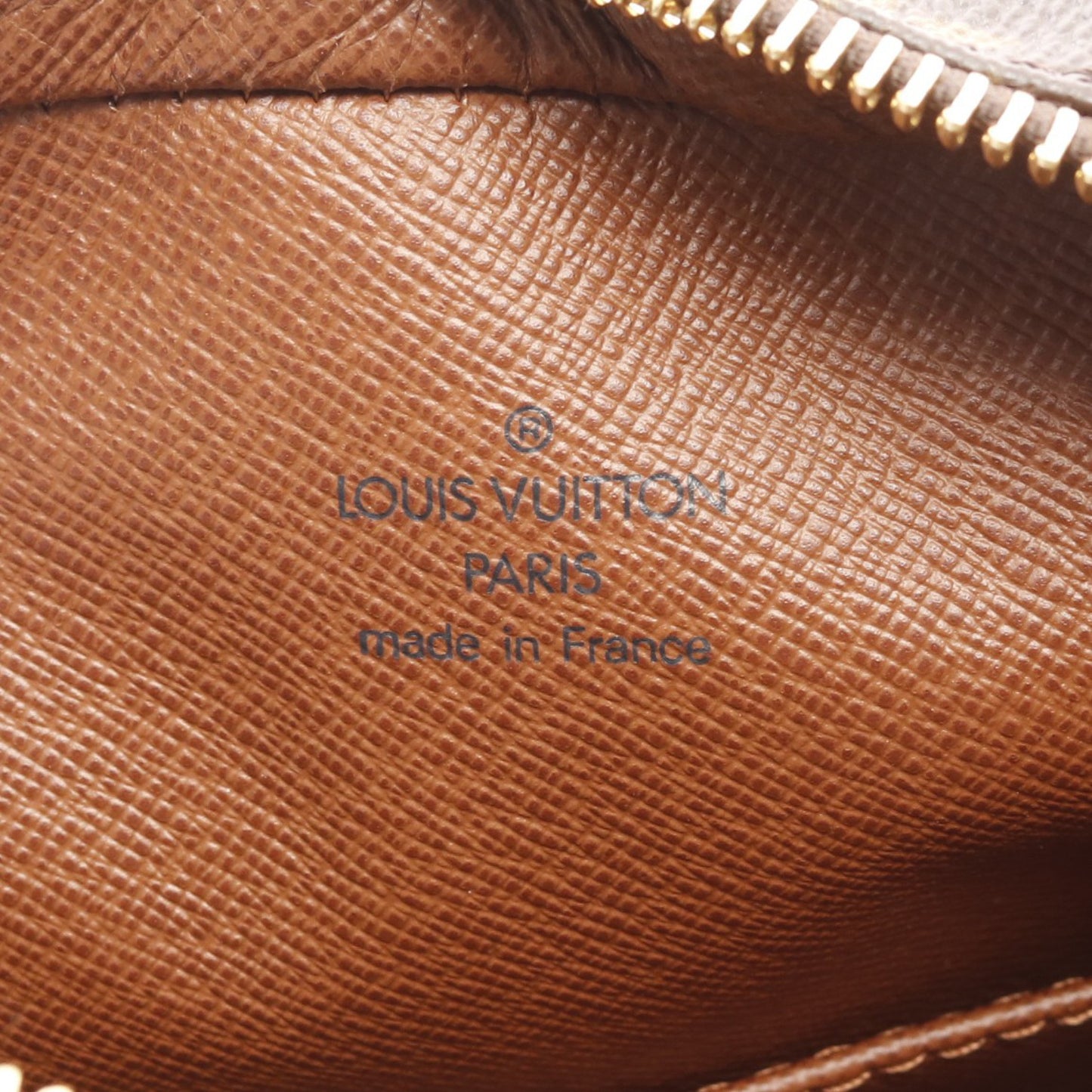 ダヌーブ モノグラム ショルダーバッグ PVC レザー ブラウン ルイヴィトン バッグ LOUIS VUITTON