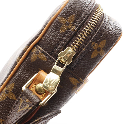 ダヌーブ モノグラム ショルダーバッグ PVC レザー ブラウン ルイヴィトン バッグ LOUIS VUITTON