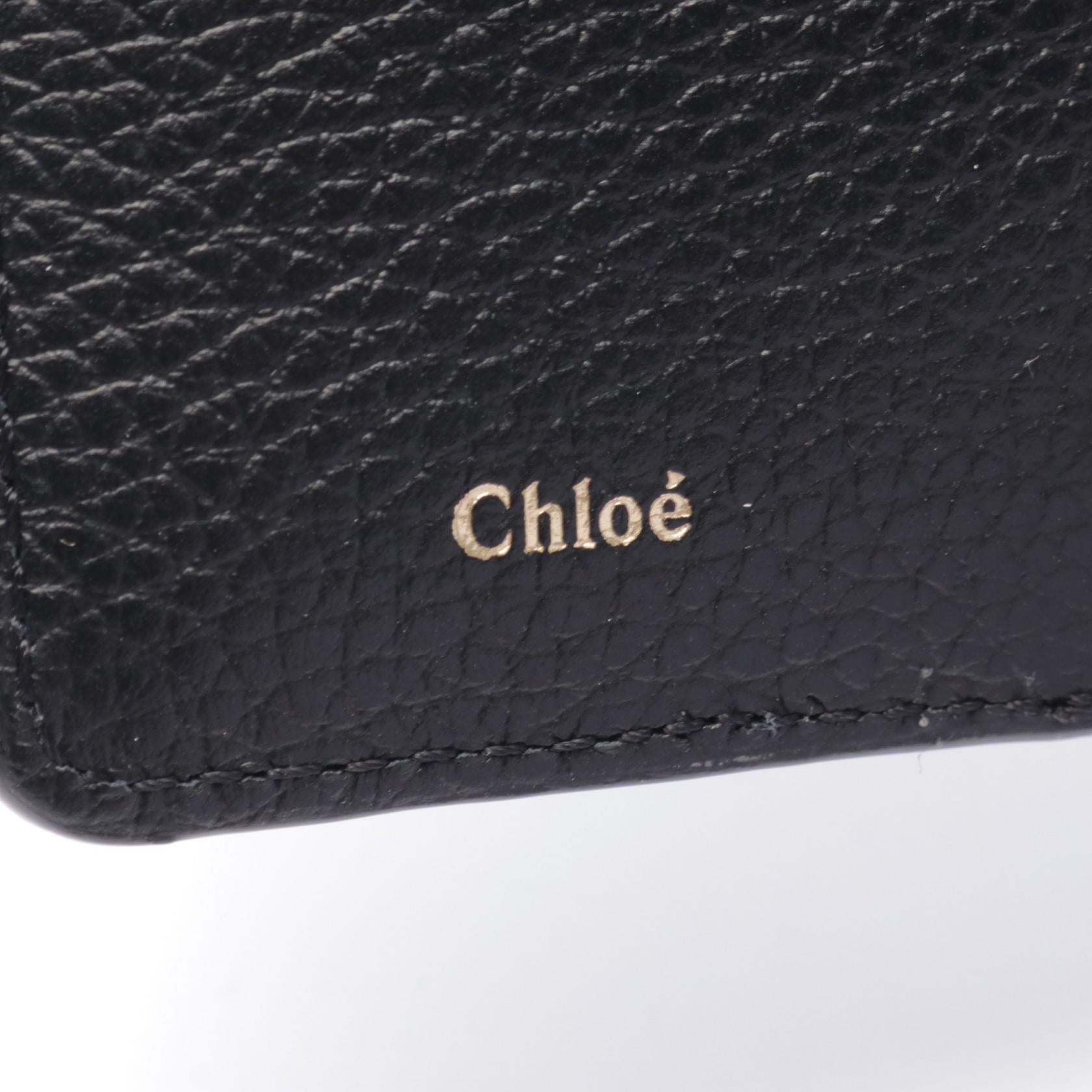Chloe クロエ 財布 レザー 三つ折り ミニ財布 豆財布 ブラック クロエ