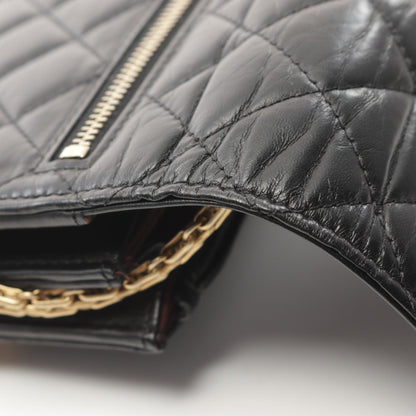 2.55 マトラッセ チェーンウォレット レザー ブラック ゴールド金具 シャネル バッグ CHANEL