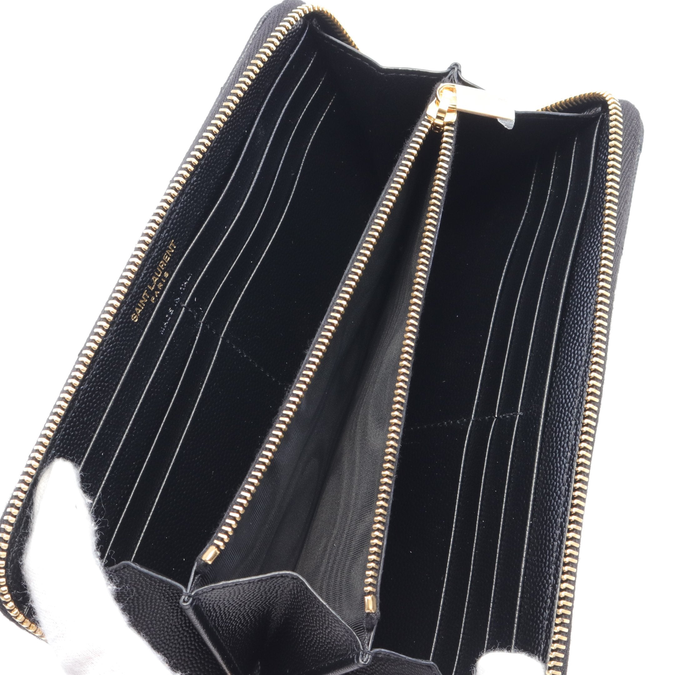 SAINT LAURENT サンローラン 長財布 ラウンドジップG金具 箱付 SAINT LAURENT サンローラン 長財布 ラウンドジップG金具 箱付