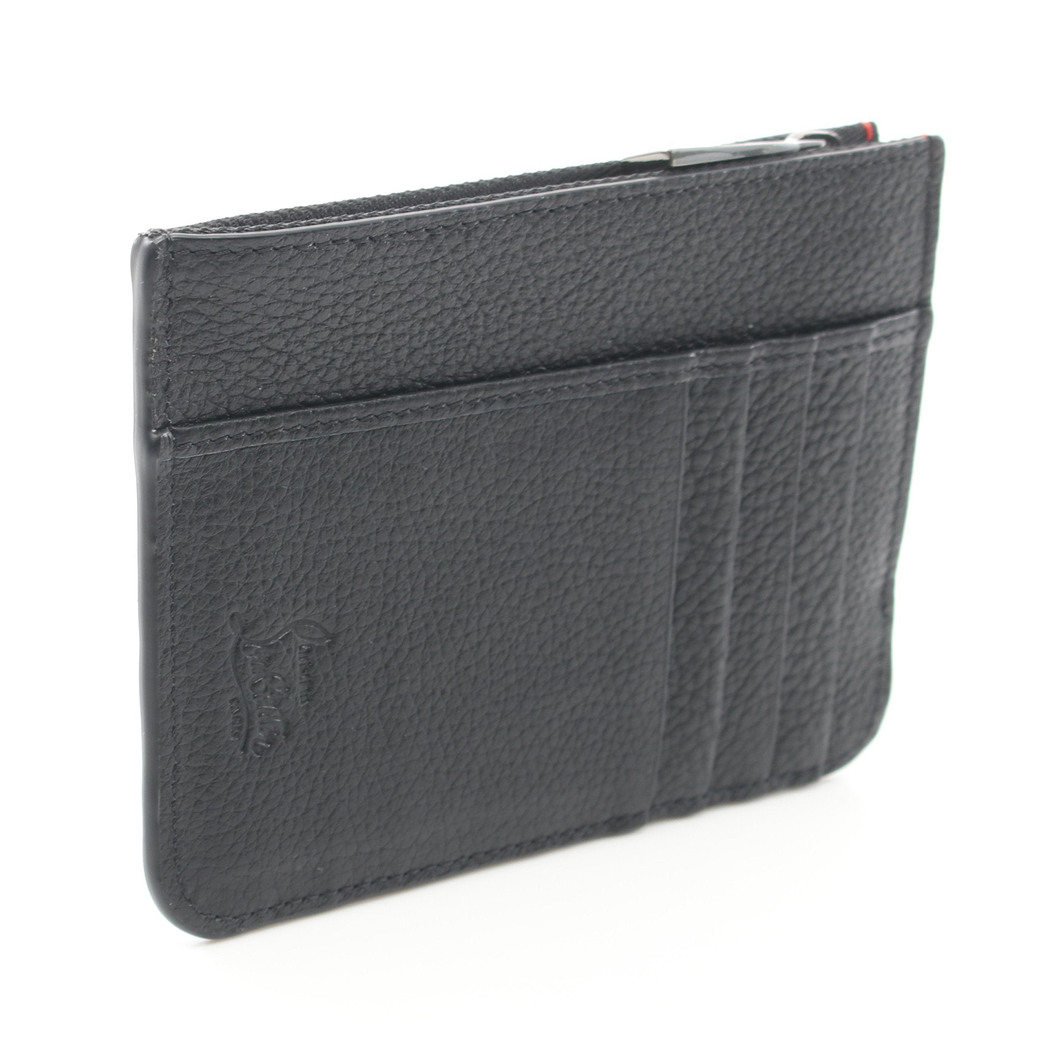 未使用 クリスチャンルブタン パンチング ケース カードケース レザー クリスチャンルブタン Christian Louboutin カードケース 名刺入れ