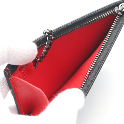 BY MY SIDE カードケース コインケース レザー ブラック レッド  