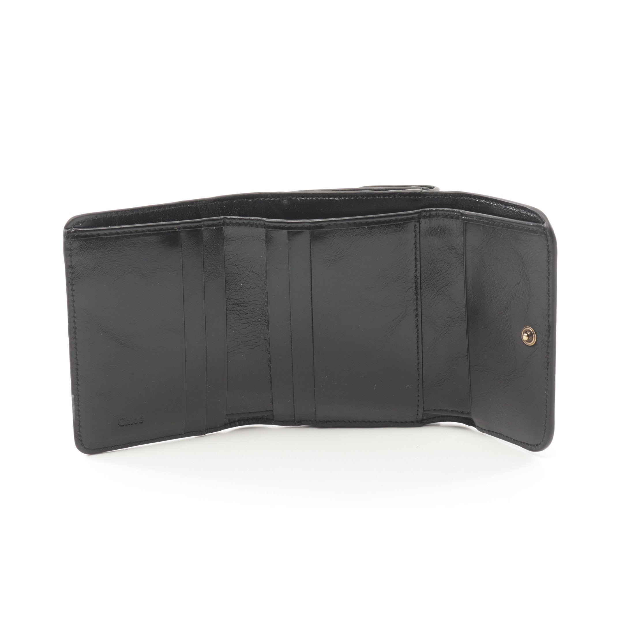 Cスモールトリフォールドウォレット 三つ折り財布 シャイニーレザー