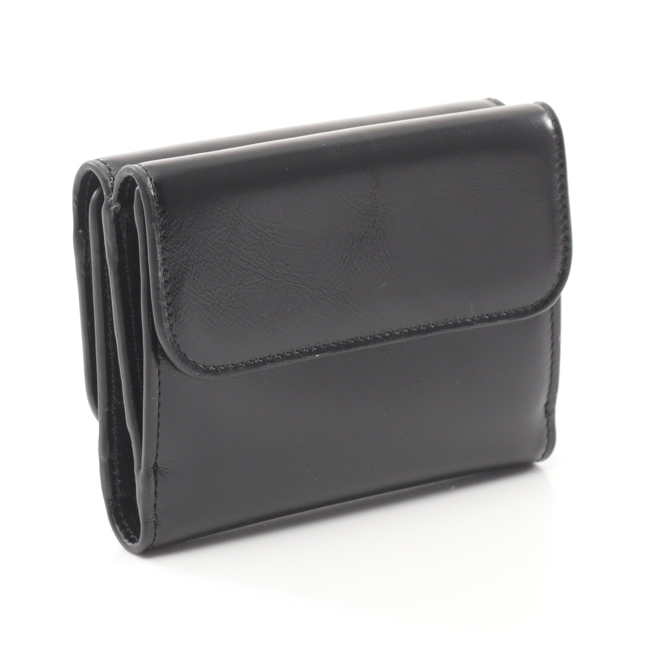 【新品未使用】Chloé ブラック 三つ折り財布 Chloe（クロエ） ALPHABET SMALL TRIFOLD WALLET 三つ折り財布