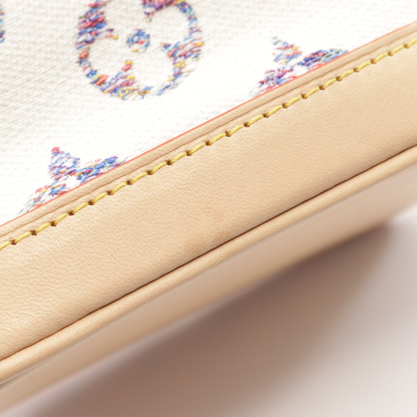 ナノ ノエ モノグラムジャガード チェーンハンドバッグ キャンバス レザー オフホワイト ルイヴィトン バッグ LOUIS VUITTON