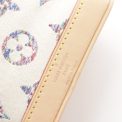 ナノ ノエ モノグラムジャガード チェーンハンドバッグ キャンバス レザー オフホワイト ルイヴィトン バッグ LOUIS VUITTON
