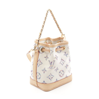 ナノ ノエ モノグラムジャガード チェーンハンドバッグ キャンバス レザー オフホワイト ルイヴィトン バッグ LOUIS VUITTON