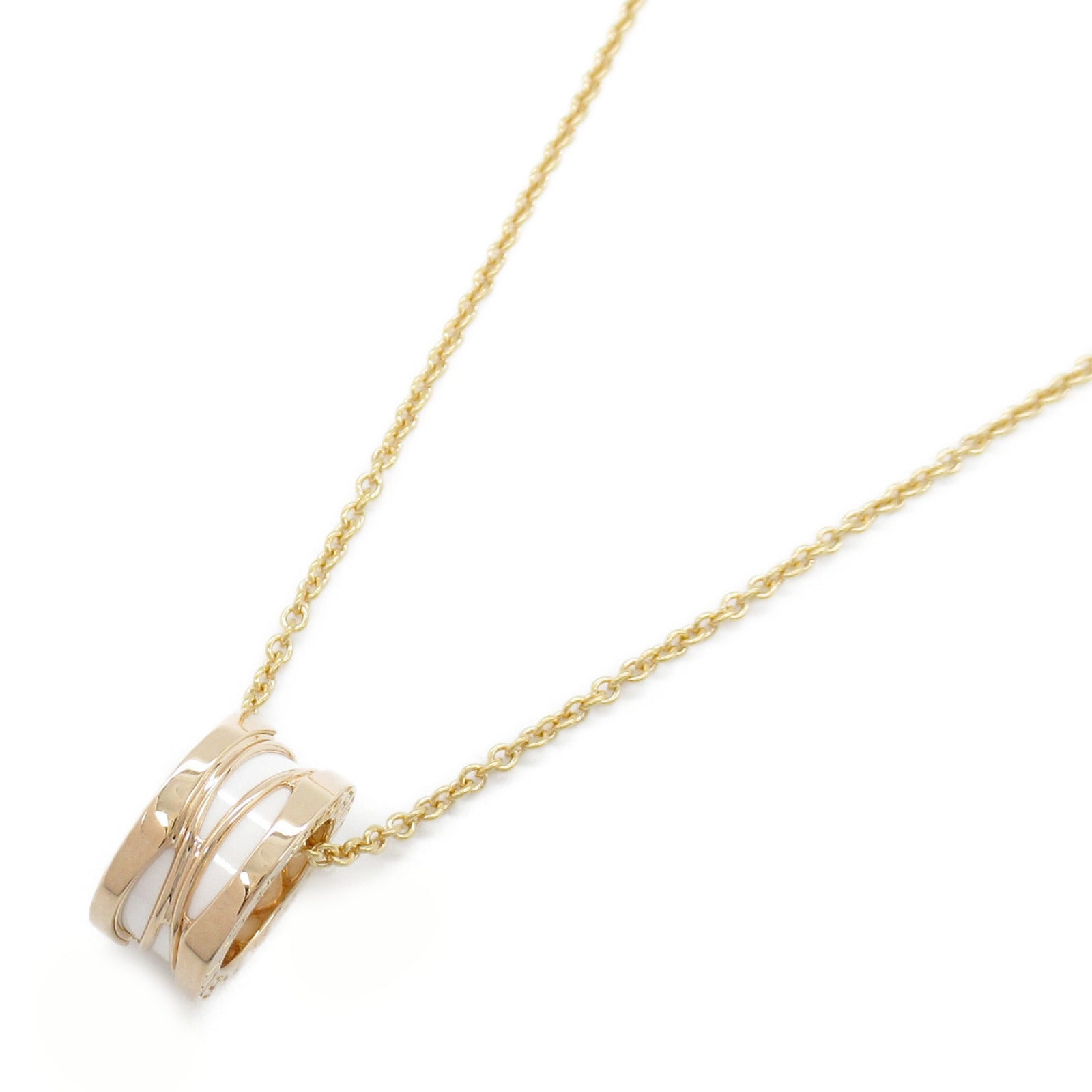 B-zero1 ビーゼロワン ネックレス ネックレス K18PG（ピンクゴールド） セラミック ホワイト ブルガリ アクセサリー BVLGARI