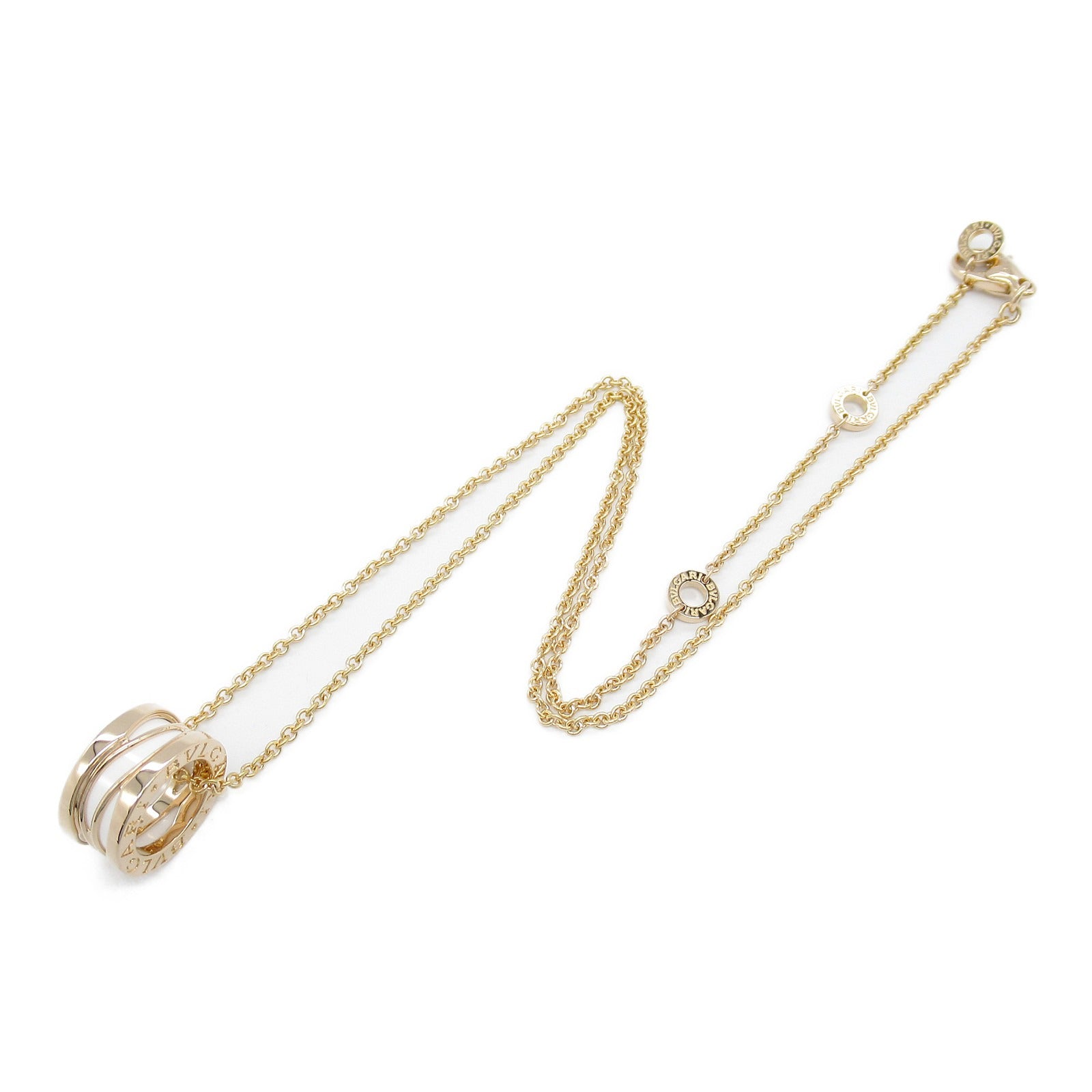 B-zero1 ビーゼロワン ネックレス ネックレス K18PG（ピンクゴールド） セラミック ホワイト ブルガリ アクセサリー BVLGARI