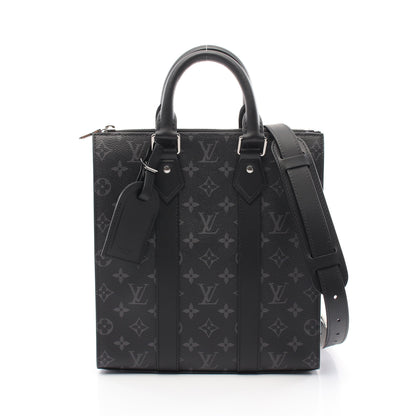 サックプラ クロス モノグラムエクリプス ハンドバッグ PVC レザー ブラック 2WAY ルイヴィトン バッグ LOUIS VUITTON