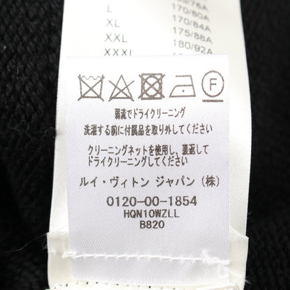 シアリングカラー ニットジャケット ブルゾン ウール ブラック ホワイト ルイヴィトン アウター LOUIS VUITTON