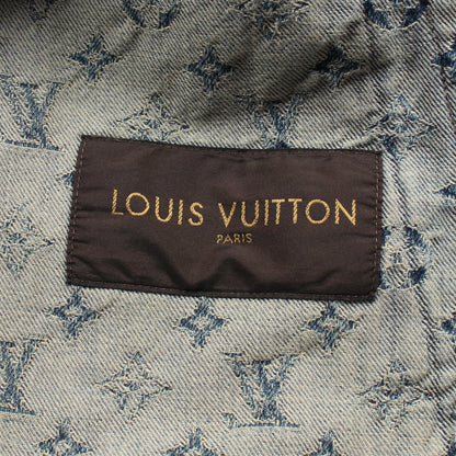 LOUIS VUITTON × Supreme モノグラムジャカード デニムジャケット コットン ブルー 17AW ルイヴィトン アウター LOUIS VUITTON