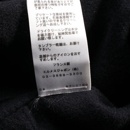 ラップコート ガウンコート カシミヤ ボルドー ネイビー エルメス アウター HERMES
