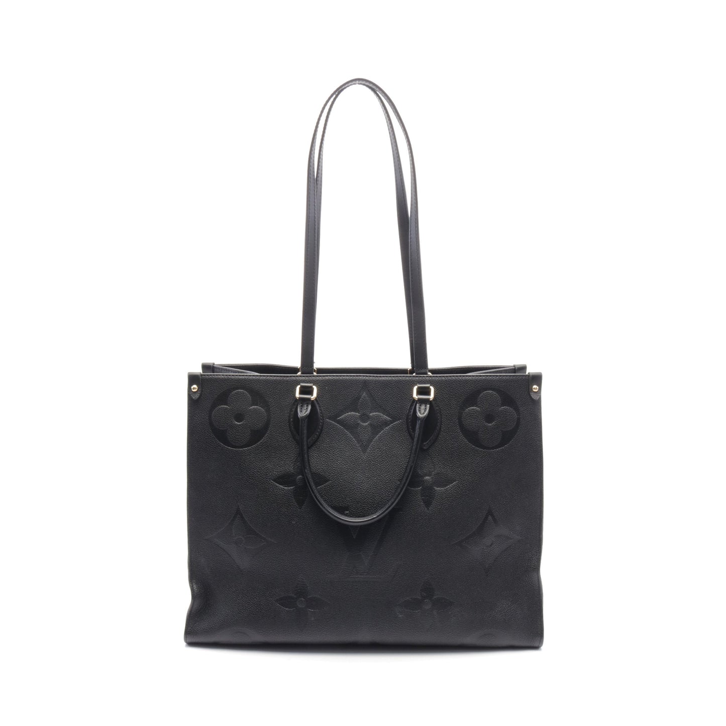 オンザゴーGM モノグラムアンプラント ノワール ショルダーバッグ トートバッグ レザー ブラック ルイヴィトン バッグ LOUIS VUITTON