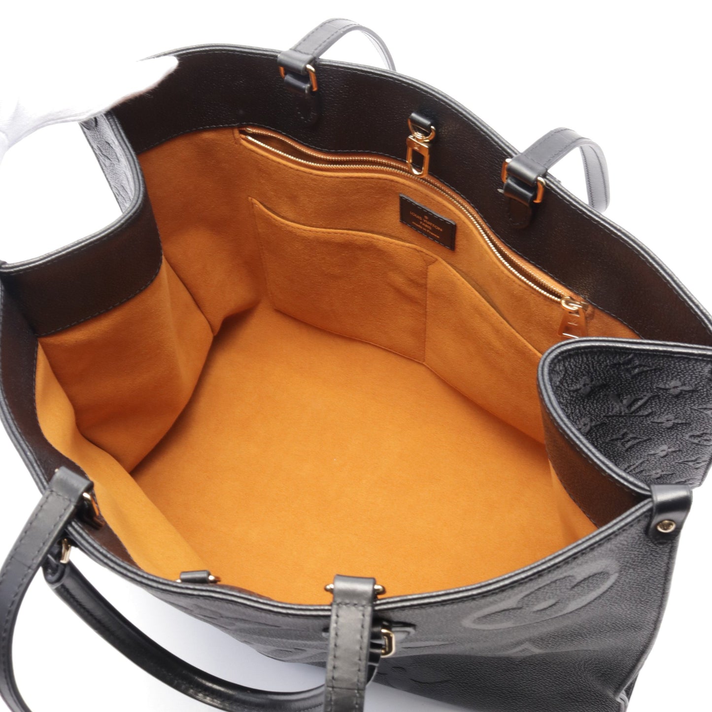 オンザゴーGM モノグラムアンプラント ノワール ショルダーバッグ トートバッグ レザー ブラック ルイヴィトン バッグ LOUIS VUITTON