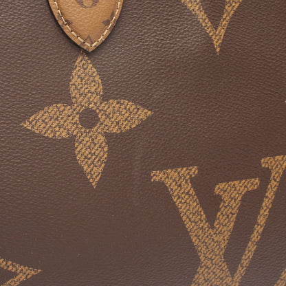 オンザゴーGM モノグラムジャイアント リバース ショルダーバッグ トートバッグ PVC ブラウン ベージュ 2WAY ルイヴィトン バッグ LOUIS VUITTON