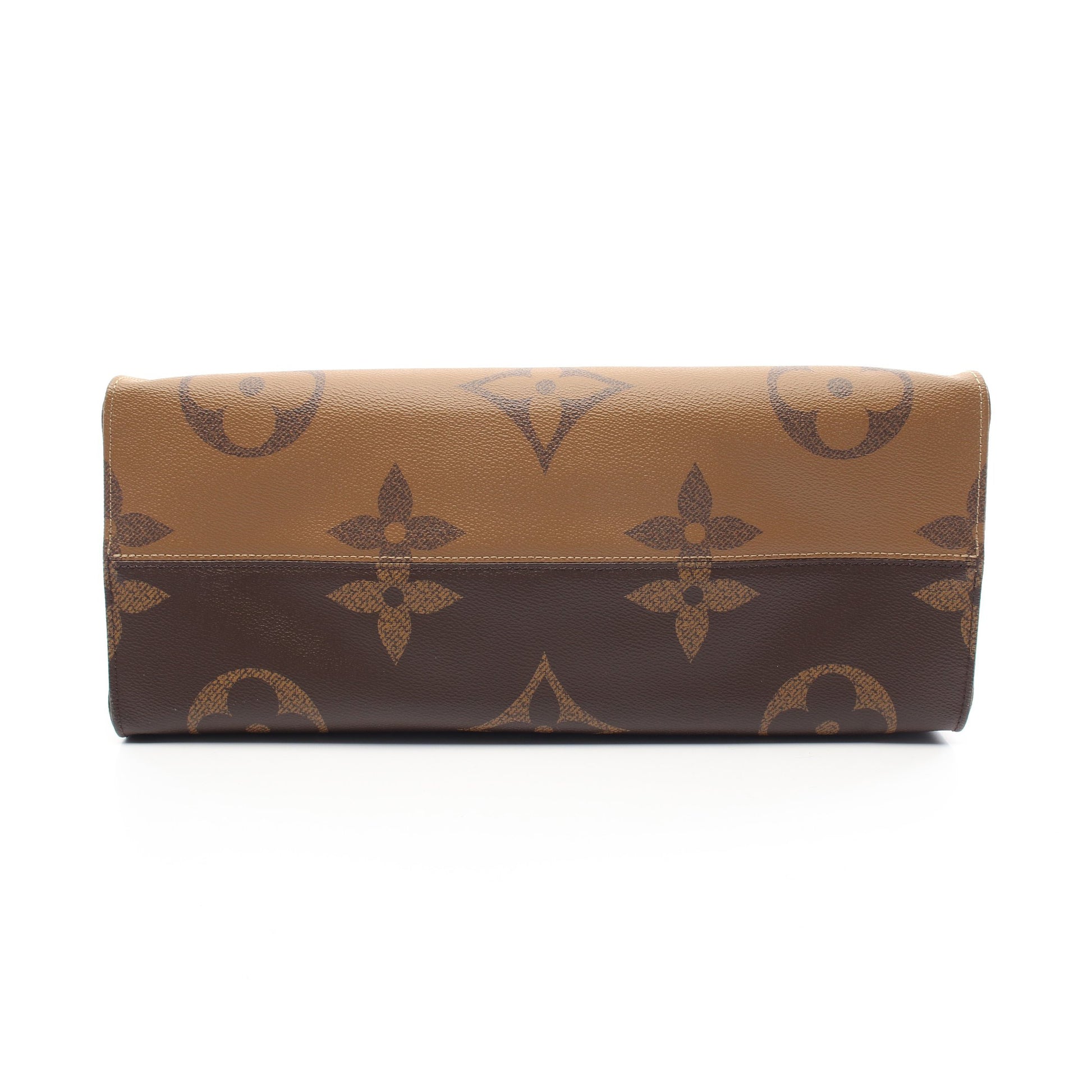 オンザゴーGM モノグラムジャイアント リバース ショルダーバッグ トートバッグ PVC ブラウン ベージュ 2WAY ルイヴィトン バッグ LOUIS VUITTON