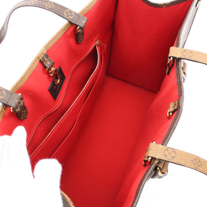 オンザゴーGM モノグラムジャイアント リバース ショルダーバッグ トートバッグ PVC ブラウン ベージュ 2WAY ルイヴィトン バッグ LOUIS VUITTON