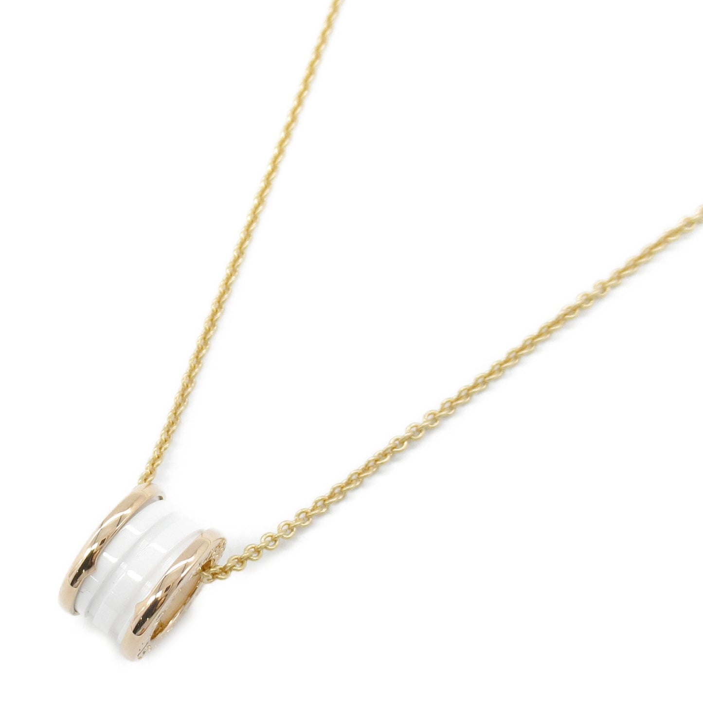 B-zero1 ビーゼロワン ネックレス ネックレス K18PG（ピンクゴールド） セラミック ホワイト ブルガリ アクセサリー BVLGARI