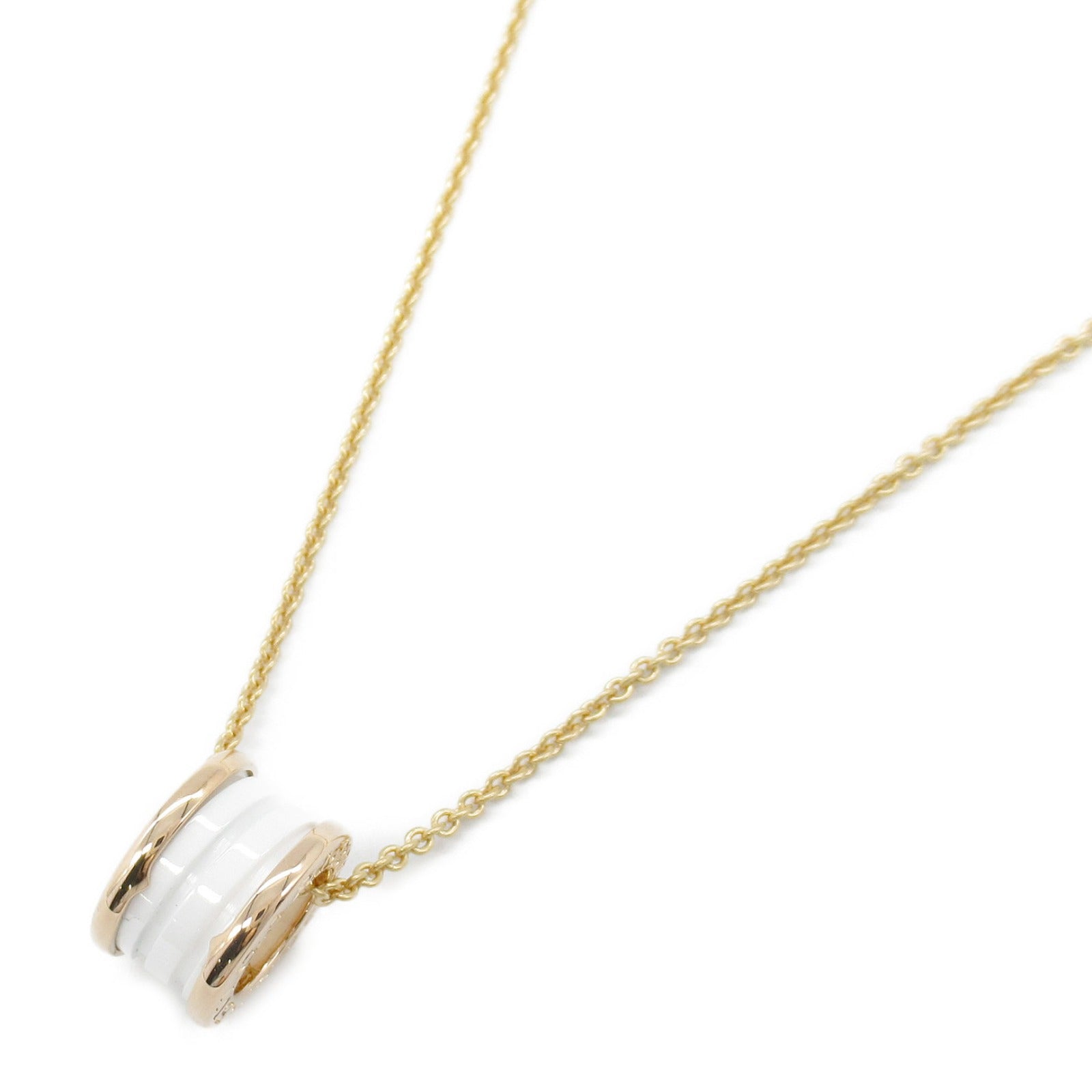 B-zero1 ビーゼロワン ネックレス ネックレス K18PG（ピンクゴールド） セラミック ホワイト ブルガリ アクセサリー BVLGARI