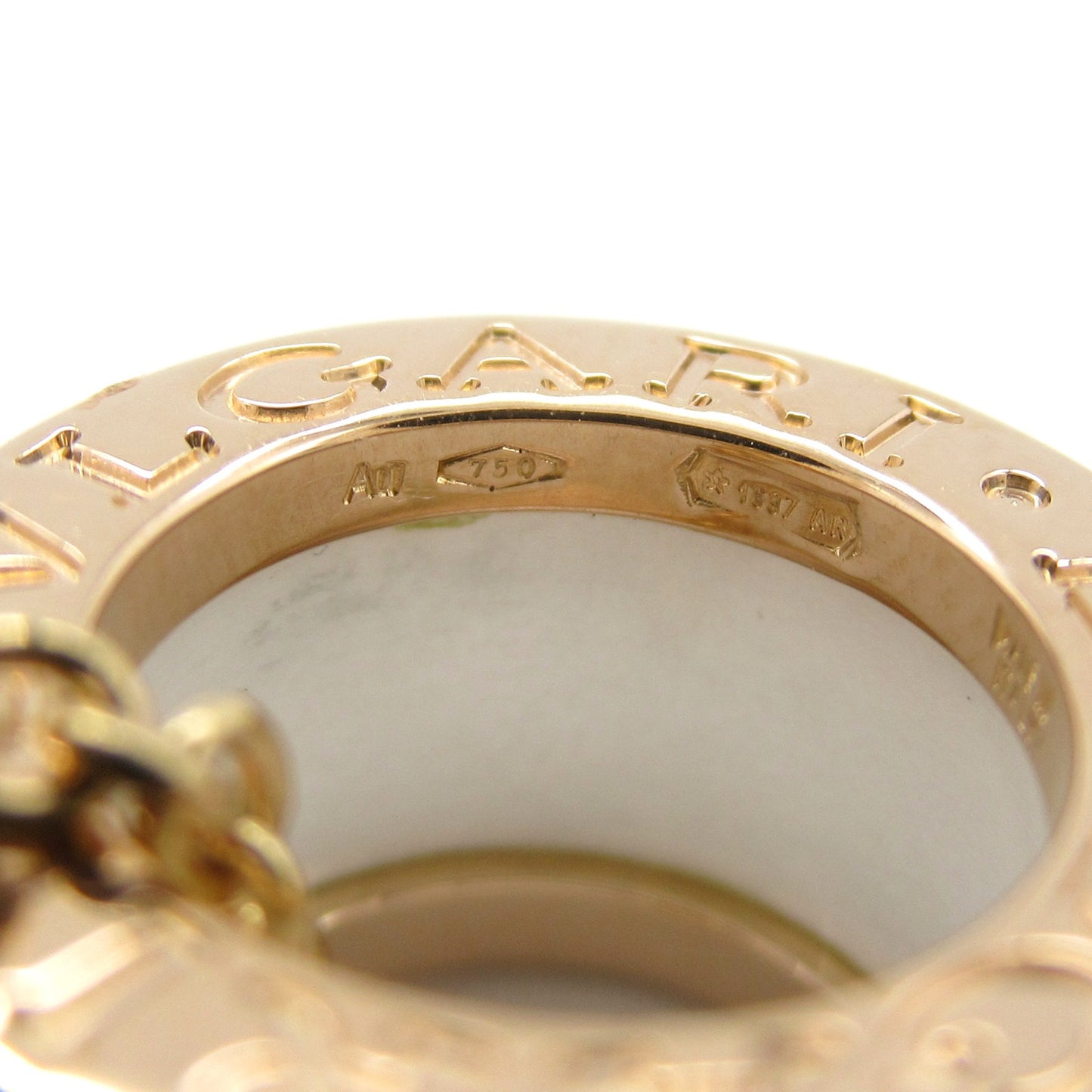 B-zero1 ビーゼロワン ネックレス ネックレス K18PG（ピンクゴールド） セラミック ホワイト ブルガリ アクセサリー BVLGARI