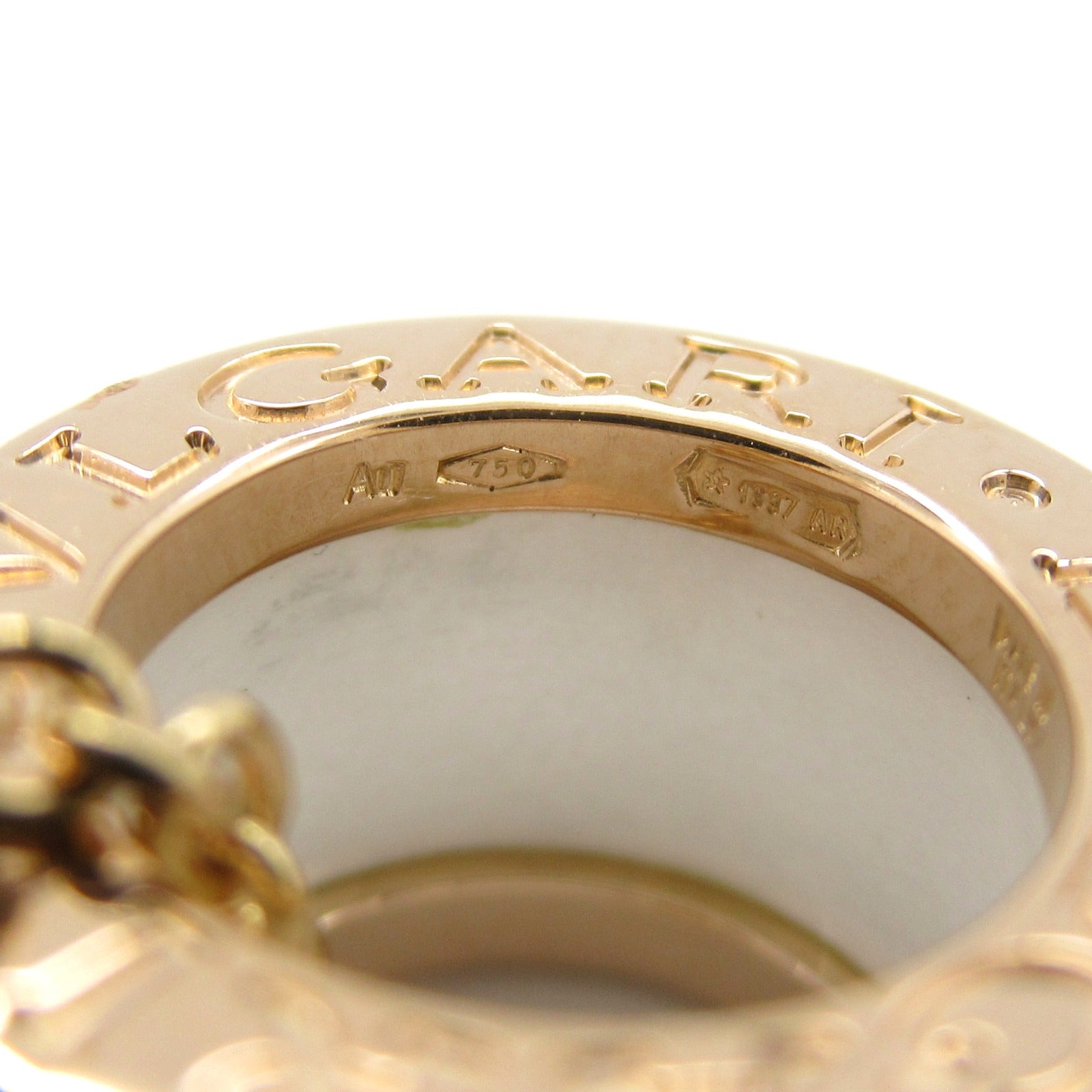 B-zero1 ビーゼロワン ネックレス ネックレス K18PG（ピンクゴールド） セラミック ホワイト ブルガリ アクセサリー BVLGARI