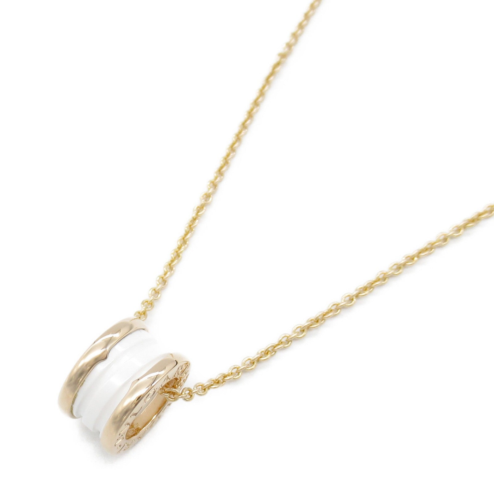 B-zero1 ビーゼロワン ネックレス ネックレス K18PG（ピンクゴールド） セラミック ホワイト ブルガリ アクセサリー BVLGARI